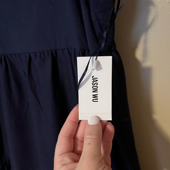 Jason Wu Tie Shoulder Tiered Maxi Dress NWT - Picture 2 of 6